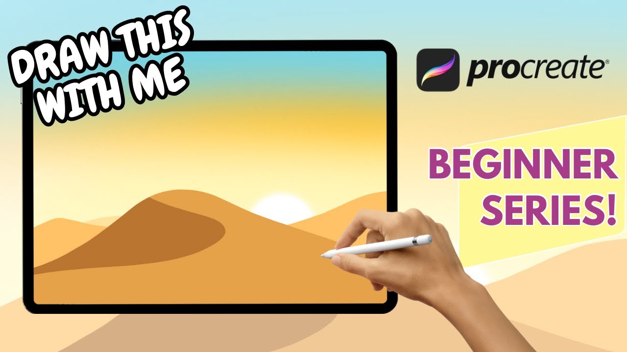 PROCREATE easy drawing for beginners #procreate #drawing - YouTube
