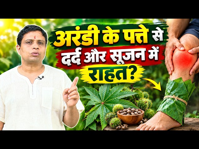 घुटने के दर्द और सूजन में अरंडी के पत्ते का प्रयोग!