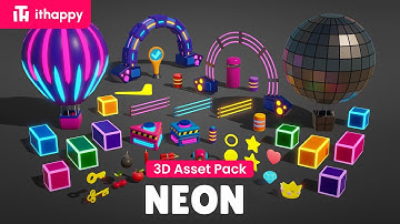 Platformer 10 Neon - Assets Demonstration