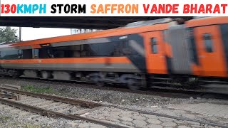 Saffron Vande Bharat 1st Commercial RUN Durg – Visakhapatnam Vande Bharat Express 20829