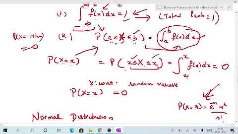 Numerical Analysis Introduction to Normal Distribution (Sem V)