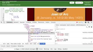 34 Using inspect element for CSS styles