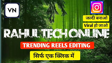Viral jungle Font Name Reels video Editing Tutorial | New VN App template | JUST ONE CLICk🔥#rahul