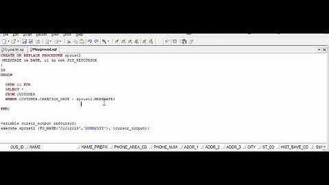 Create & Execute SELECT Stored Procedure in Oracle PL/SQL with Parameter | ReportingGuru