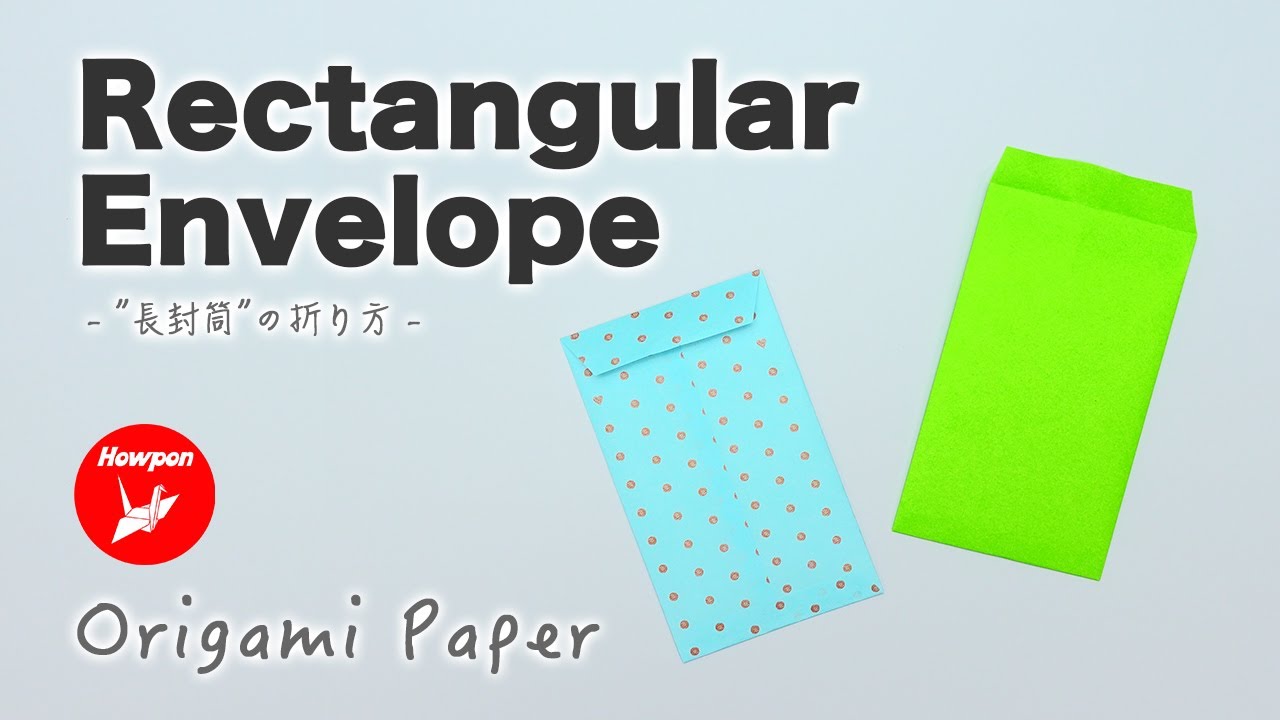 How to make a 'Rectangular Origami Envelope'. Easy and simple step by