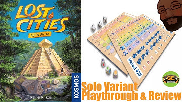 Lost Cities Roll & Write Solo Playthrough and Review