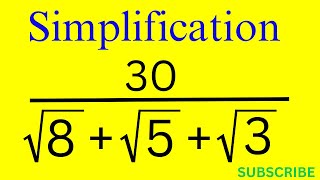 Simplification without calculator | How to solve?