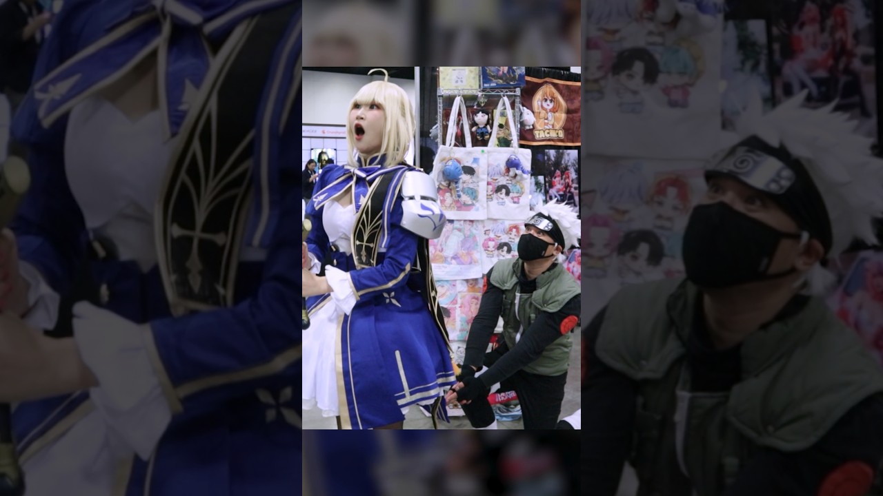 Kakashi vs Saber 🗡️ #kakashi #fategrandorder #cosplay