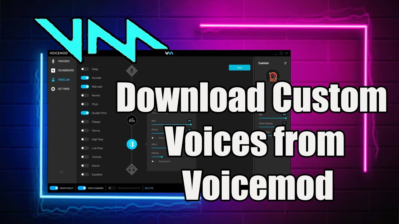 how to make a girl voice in voicemod pro