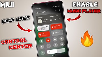 Enable Miui 12.5 Music TOGGLE |  Enable Daily Data Usage In MIUI 12 Control Center On Xiaomi Phone