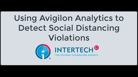 Enforcing Social Distancing with Video Analytics