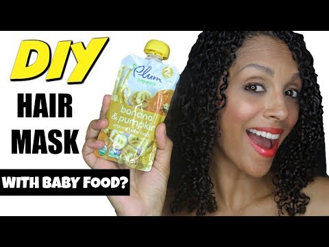 Diy Baby Food Hair Mask For Curly Hair So Easy