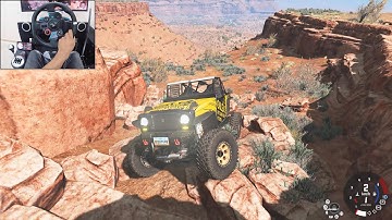 Realistic rock crawling - BeamNG.drive | Logitech g29 gameplay