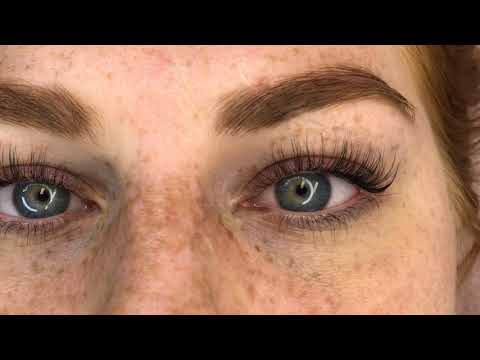 Before and After a Lash Lift and Tint
