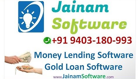 Gold Loan Software | Free Demo of Gold Loan Software | Jainam Software