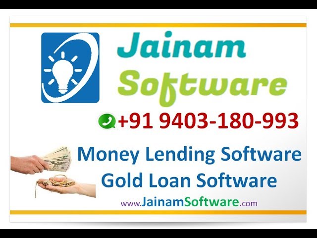 Gold Loan Software | Free Demo of Gold Loan Software | Jainam Software