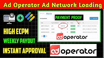 Adoperator Payment Proof | Adoperator ad network loading method | AdSense alternative ad network