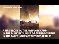 Blaze reduces Dunkirk migrant camp to ashes