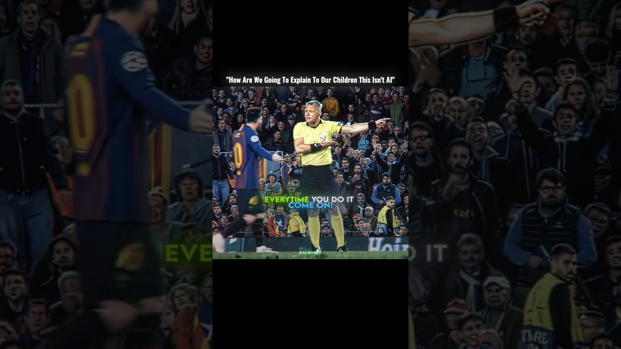 When The Referee Came To Understand The Quality Of "Messi"...