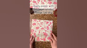 Mod Podge Backing Design