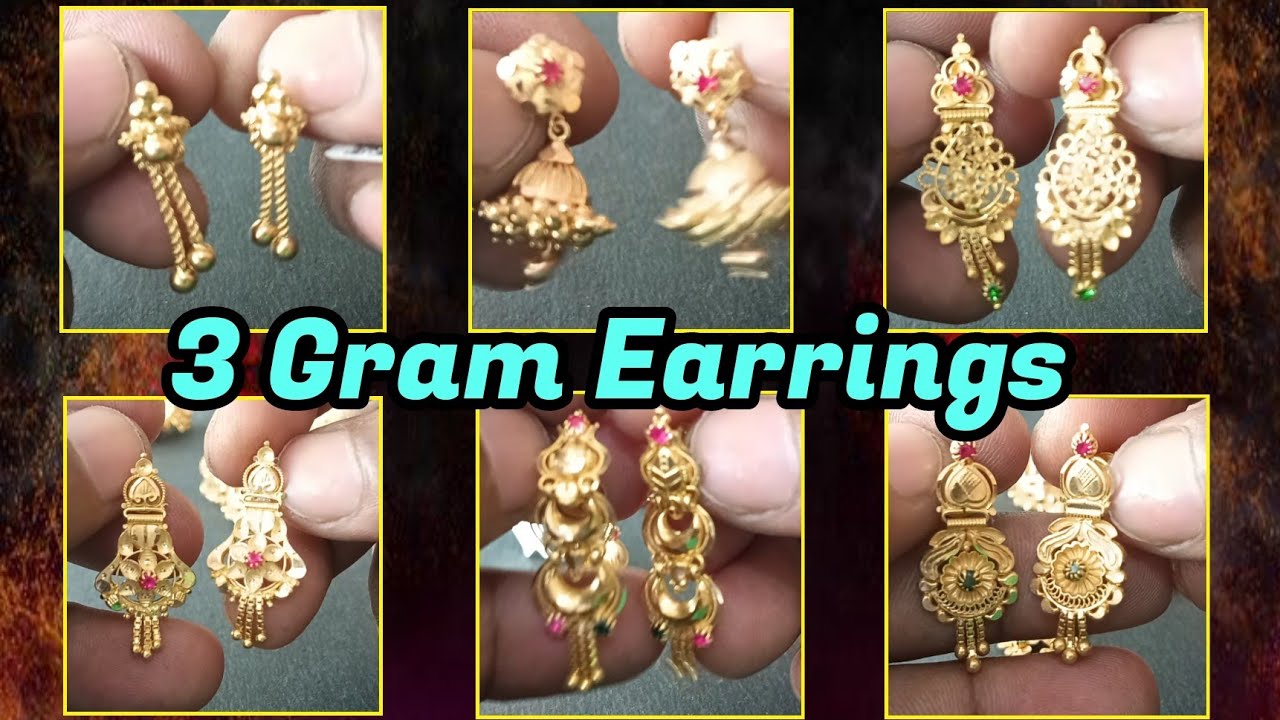 15 Trending Collection of 4 Gram Gold Earrings Designs in 2023