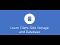 Client side  web browser storage  local storage   indexdb  web sql  cookies  session 1