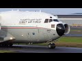 Antonov An-124 & Kuwait C-17 at Prestwick Airport [4K/UHD]