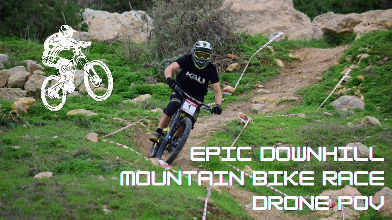 Downhill Mountain Bike Race in Selmun Drone POV MMBA YouTube