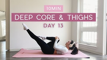 Day 13 - 1 Month Pilates Plan // 10MIN Toned Lower Abs & Inner Thighs // no repeats