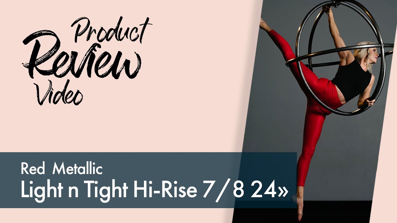 Red Metallic Light n Tight Hi-Rise 7/8 