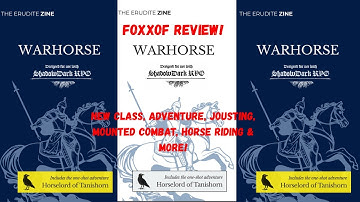 Shadowdark Supplement Warhorse: New Class, Adventure, Jousting, Mounted Combat, Horse Riding & More!