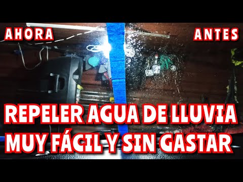 Cómo hacer REPELENTE DE AGUA CASERO para el parabrisas 