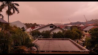 Dusk rain in Singapore