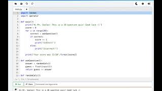 APCS: Final Create Task Code Running