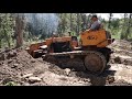 Wore Out Old Case 450 Bulldozer Trying To Cut Down Hard Clay/Off Grid Homesteading