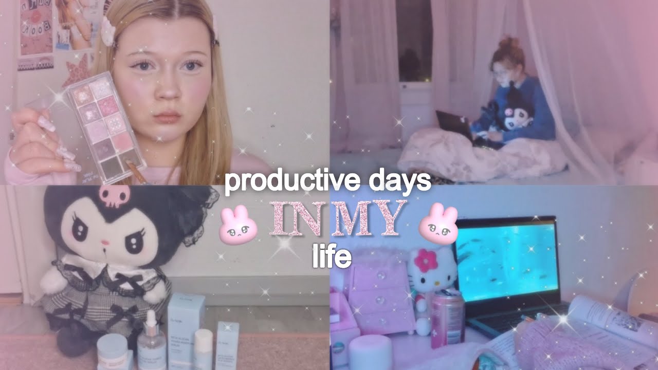 Productive Days in my Life ⋆. 🍥𐙚 ˚ | studying, grwm, unboxing, late nights...