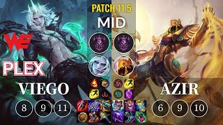 WE Plex Viego vs Azir Mid - KR Patch 11.5