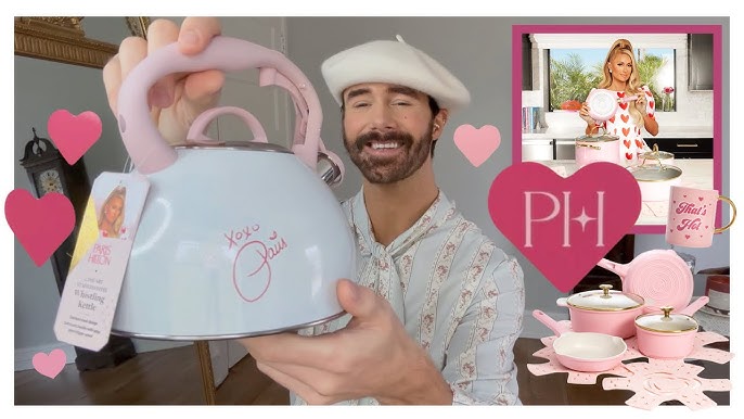 PINK POTS AND PANS SET GREENLIFE CERAMIC NONSTICK VS PARIS HILTON ICONIC  COOKWARE SET UNBOXING 