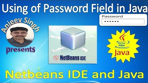 Password Field in Java | JPasswordField  in Netbeans IDE | पासवर्ड डाले अब जावा  में
