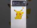 ピカチュウを5秒、10秒、1分、5分で描いた【Pokémon】Drawing Pikachu in 5sec,10sec,1mins,5mins #pokemon #pikachu #shorts