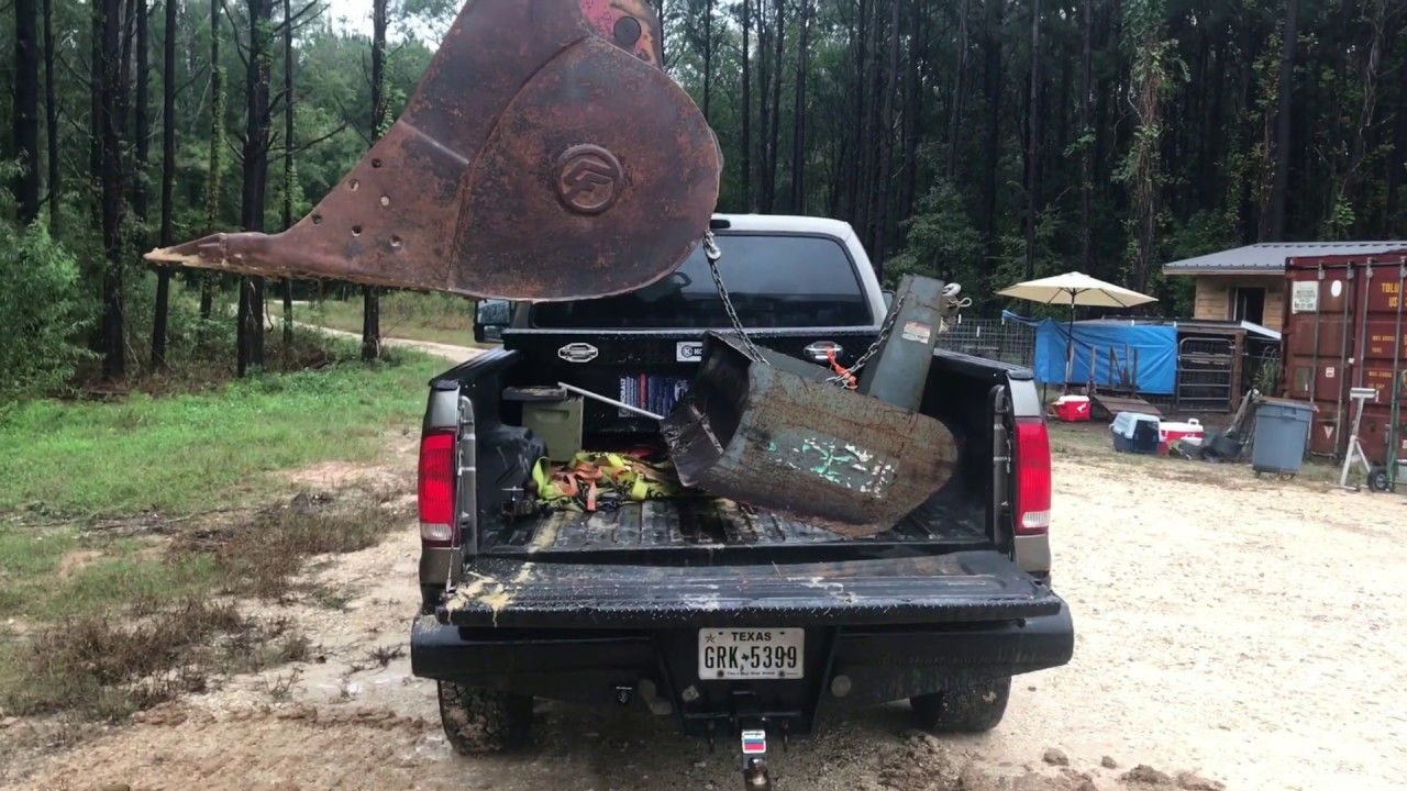 Hauling the Box Blade in my Pickup Bed YouTube