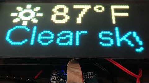 Weather Display Matrix @adafruit @johnedgarpark #adafruit