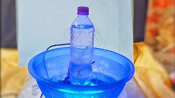 How to make Tabletop Fountain with plastic bottle and Led very easy and fast / DIY electric kishan