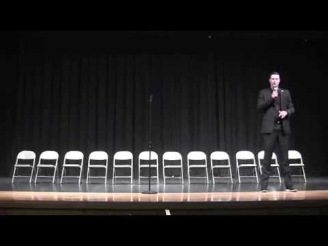 Hypnosis Show Opening | Jeff Jordan Worlds Tallest Hypnotist | Hamburg Area High School PA
