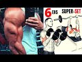6 biceps  triceps superset workout  at gym   musculation triceps et biceps en superset