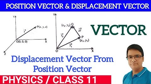Position Vector & Displacement Vector||Position Vector||Displacement Vector||Vector Class-11 Physics