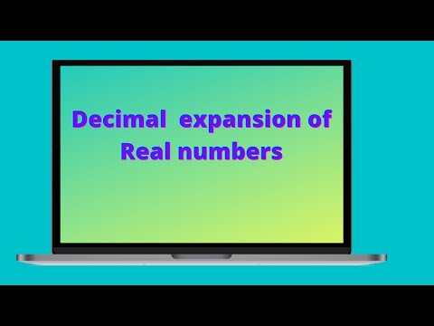 Decimal expansion of