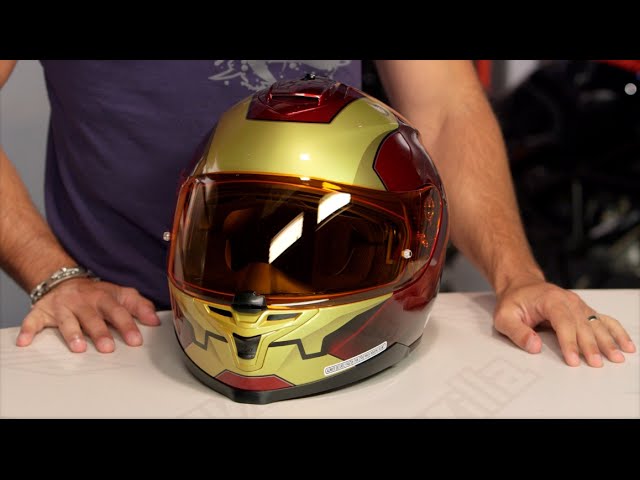 Casque de moto intégral HJC RPHA 70 MARVEL Ironman Homecoming