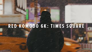 Red Komodo 6K Test Footage: Times Square Snowstorm 2021