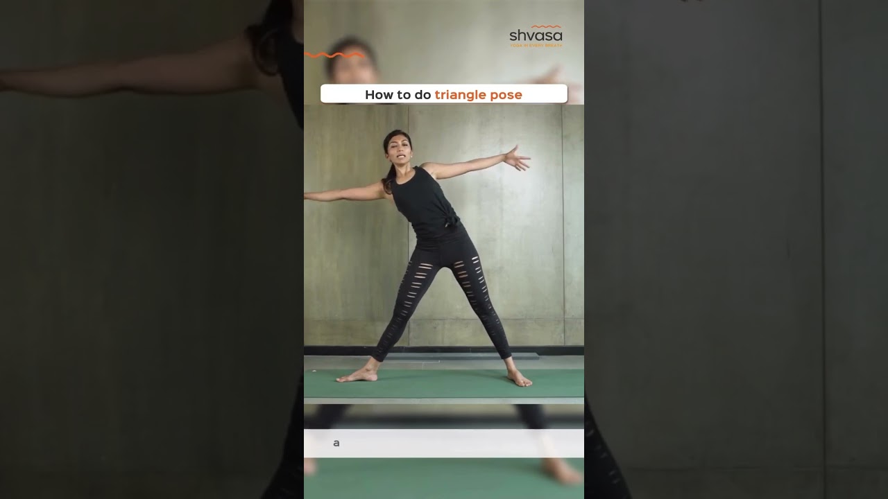 How to do a Triangle Pose for Beginners #trianglepose